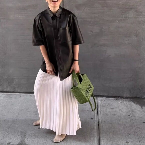 NWT IRO Moha Leather Overshirt Jacket Black Noir French - Picture 12 of 14